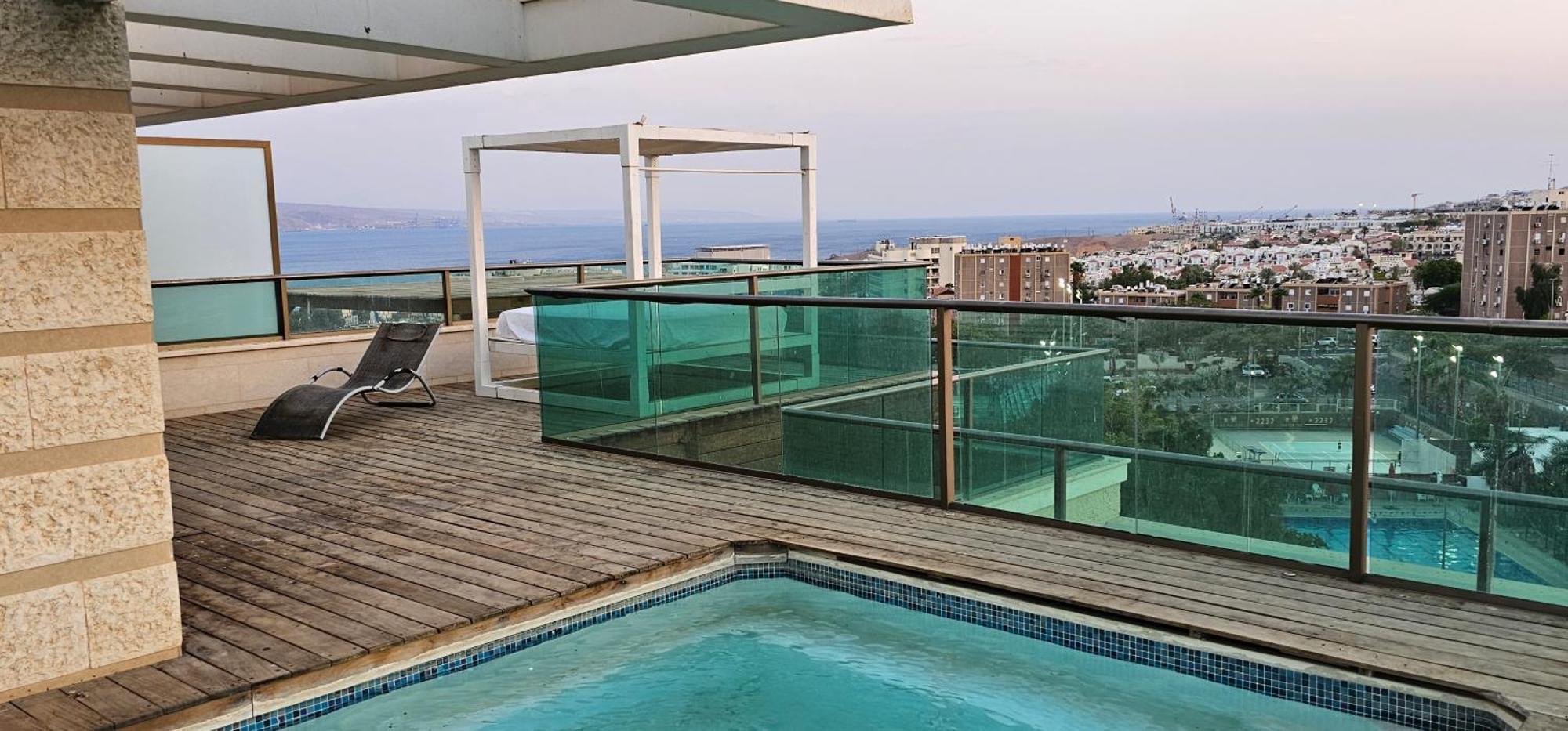 Exclusive Top Luxury Penthouse Near The Sea With Privat Roof-Pool Apartment Eilat Exterior photo