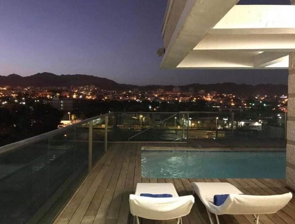 Exclusive Top Luxury Penthouse Near The Sea With Privat Roof-Pool Apartment Eilat Exterior photo